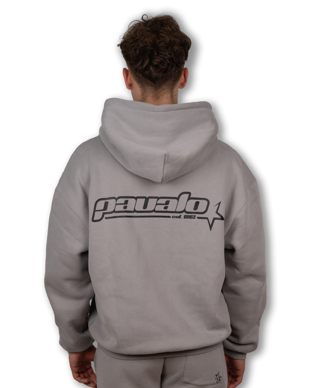 PAVALO® Zip-Hoodie Aschgrau