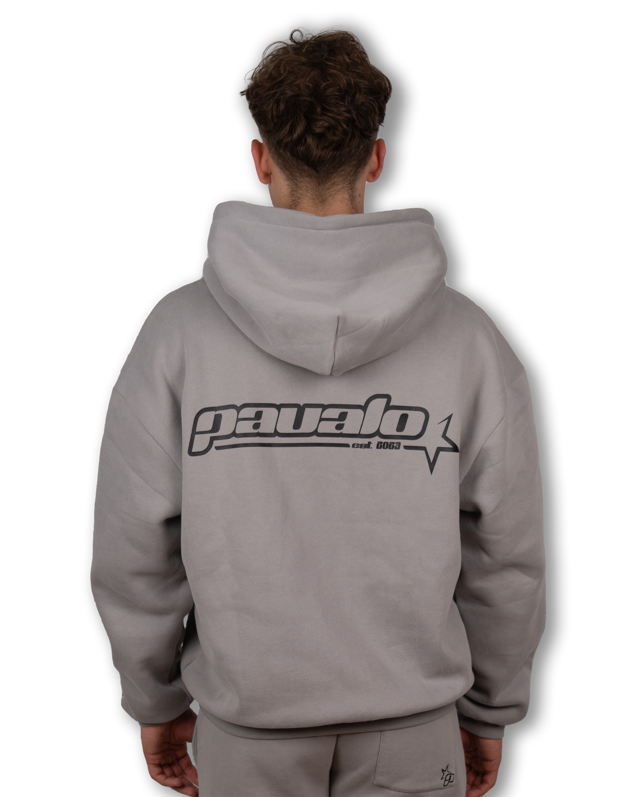 PAVALO® Zip-Hoodie Aschgrau